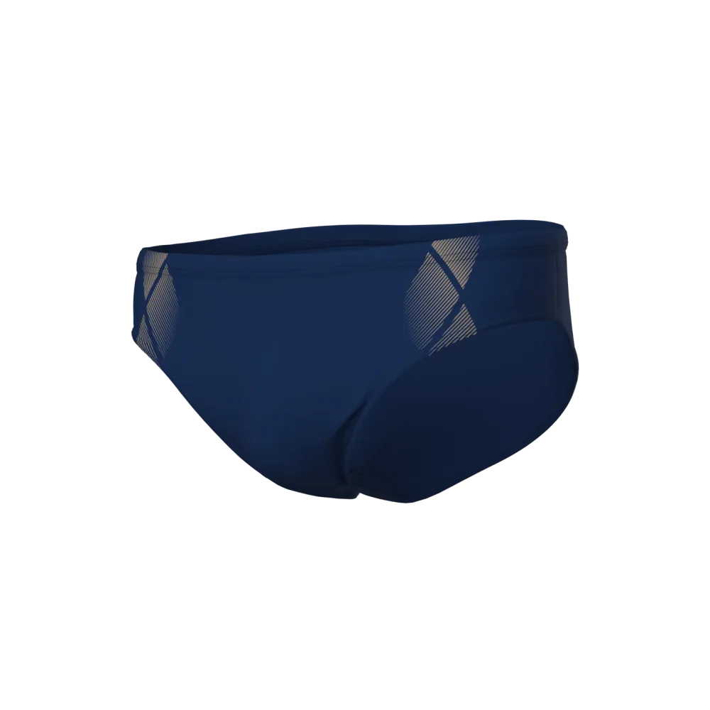 Arena M Arena Swim Briefs Graphic Herren, blau, Grösse: D 9