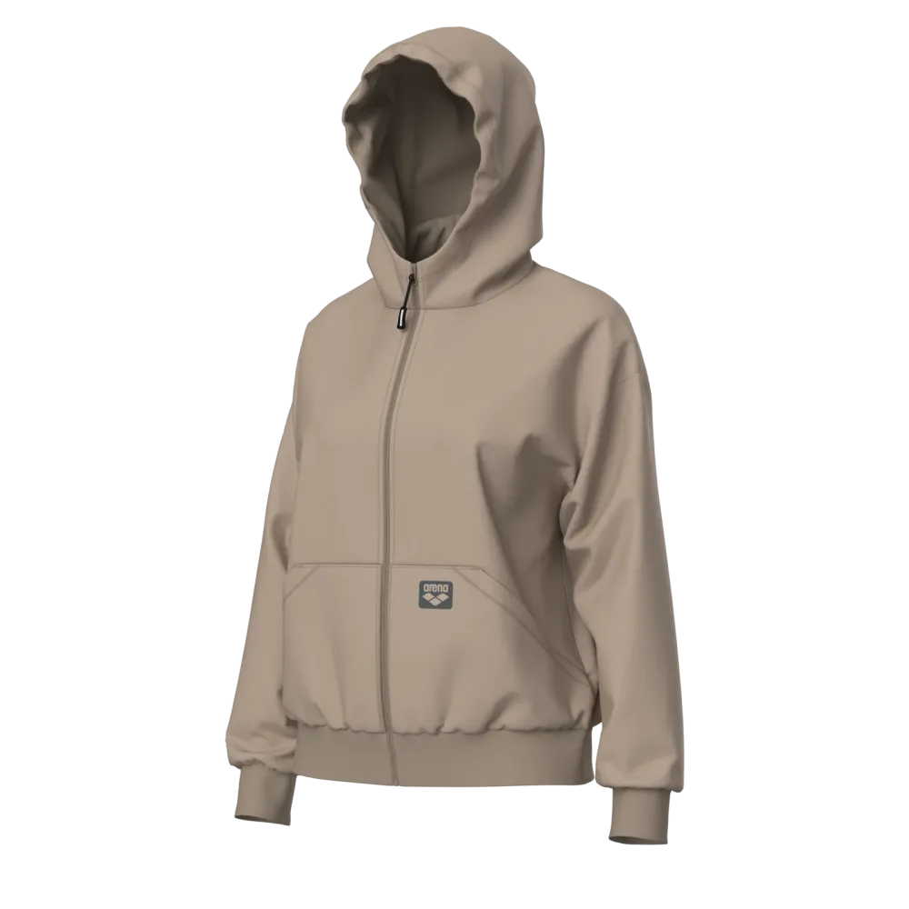 W  Brushed Hooded F/Z Jacket As