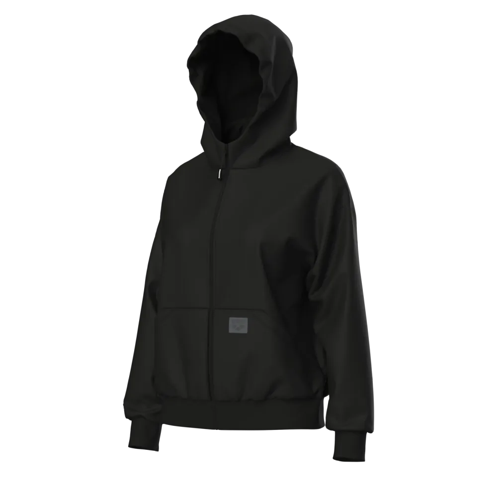 W  Brushed Hooded F/Z Jacket As