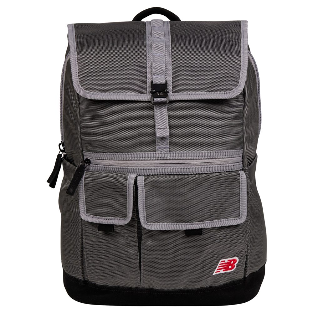New Balance Legacy Icon Flap Backpack unisex, grau, Grösse: one size