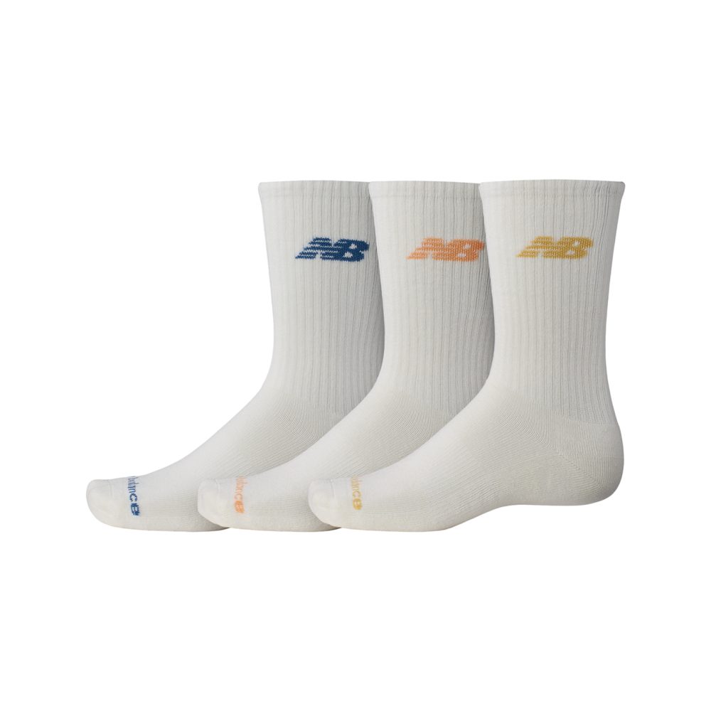 New Balance New Balance NB Everyday Crew 3 Pairs unisex, weiss, Grösse: S  unisex, weiss, Grösse: S