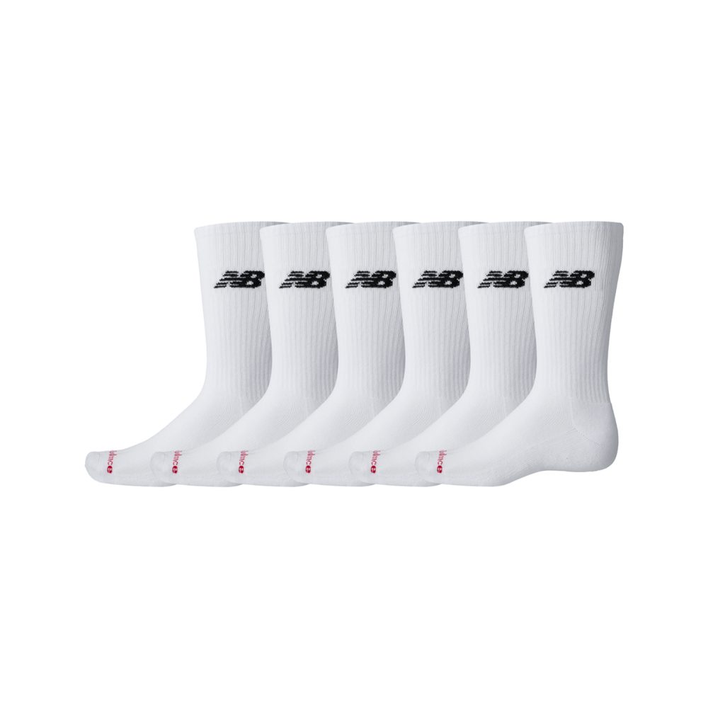 New Balance New Balance NB Everyday Crew 6 Pairs unisex, weiss, Grösse: XL  unisex, weiss, Grösse: XL