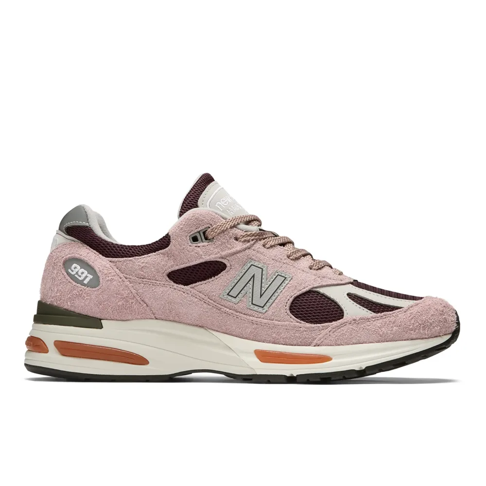 New Balance M 991v2 Made in UK Grape Sorbet Freizeitschuhe / Sneaker Herren, pink, Grösse: 37