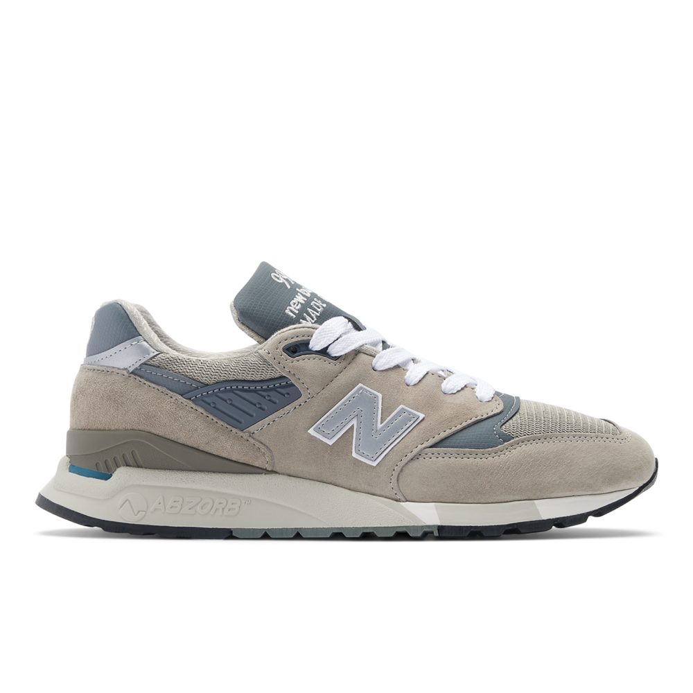 New Balance M Made in USA 998 Core Freizeitschuhe / Sneaker Herren, grau, Grösse: 37