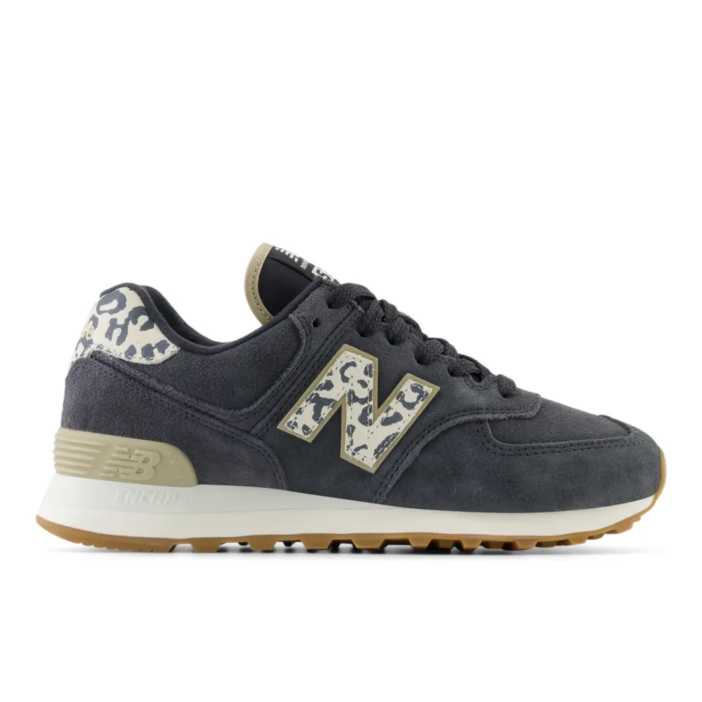 New Balance W 574 Animal Print Freizeitschuhe / Sneaker Damen, grau, Grösse: 41.5