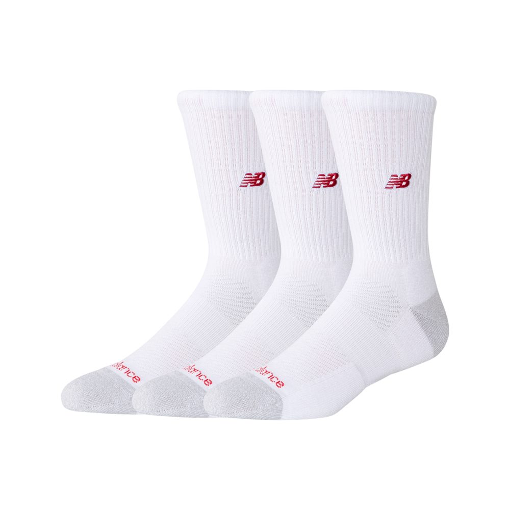 New Balance New Balance Active Premium Crew 3 Pack unisex, weiss, Grösse: M  unisex, weiss, Grösse: M