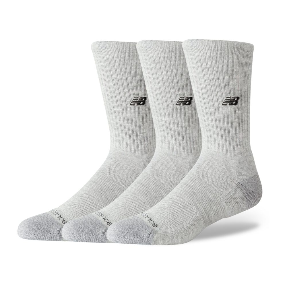 New Balance New Balance Active Premium Crew 3 Pack unisex, grau, Grösse: S  unisex, grau, Grösse: S