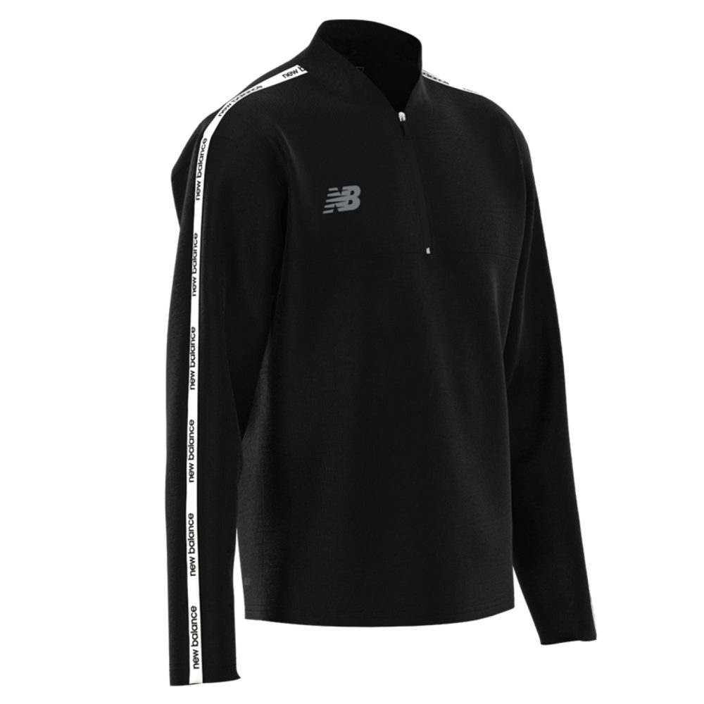 New Balance Y TW Training 1/4 Knitted Midlayer  unisex, schwarz, Grösse: YXS
