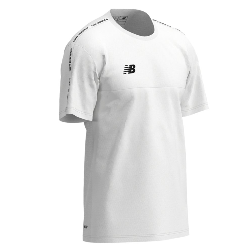 New Balance Y TW Training SS Jersey  unisex, weiss, Grösse: YM
