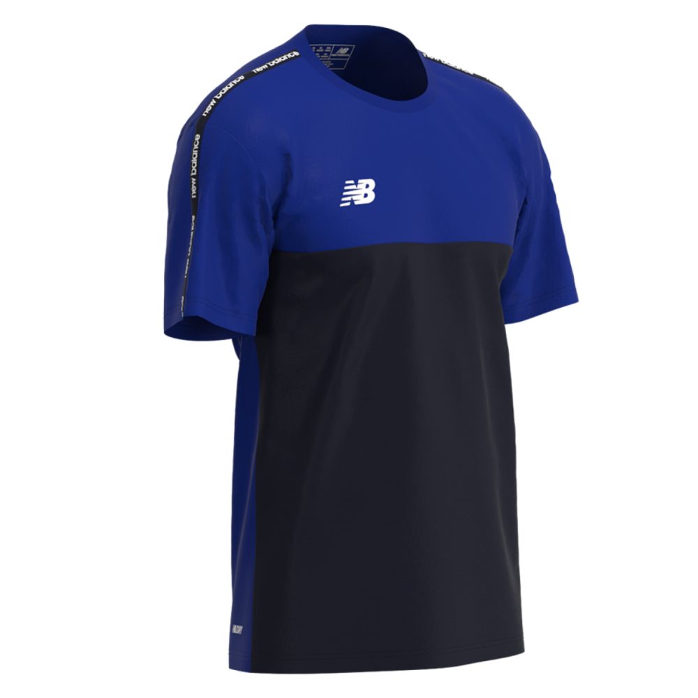 New Balance Y TW Training SS Jersey  unisex, blau, Grösse: YM