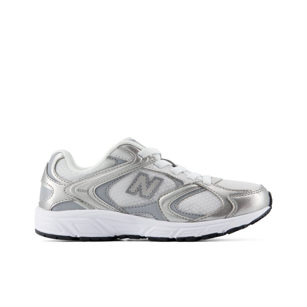 New Balance Kids 408 Bungee Lace unisex, weiss, Grösse: 28