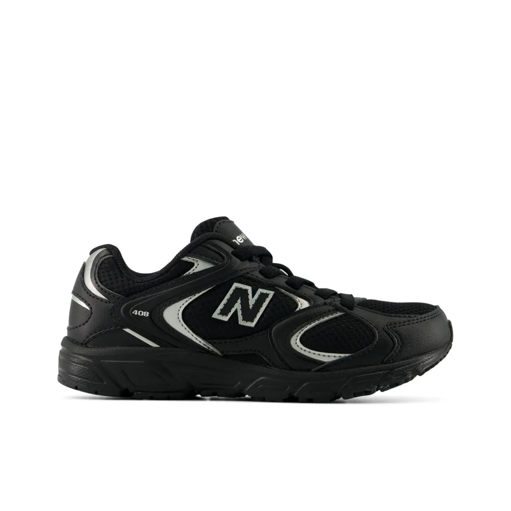 New Balance Kids 408 Bungee Lace unisex, schwarz, Grösse: 30