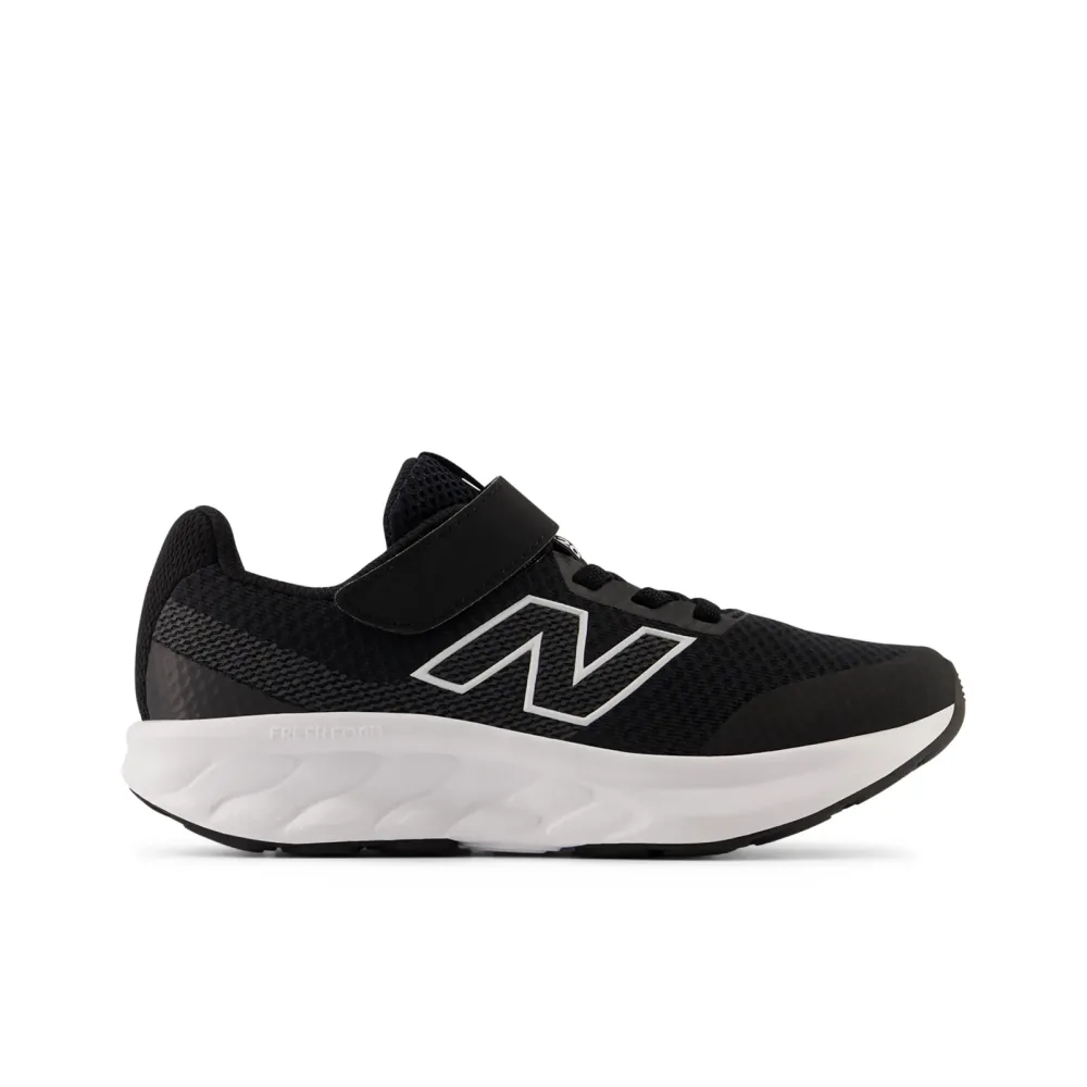 New Balance Kids 520 v9 Hook&Loop unisex, schwarz, Grösse: 28