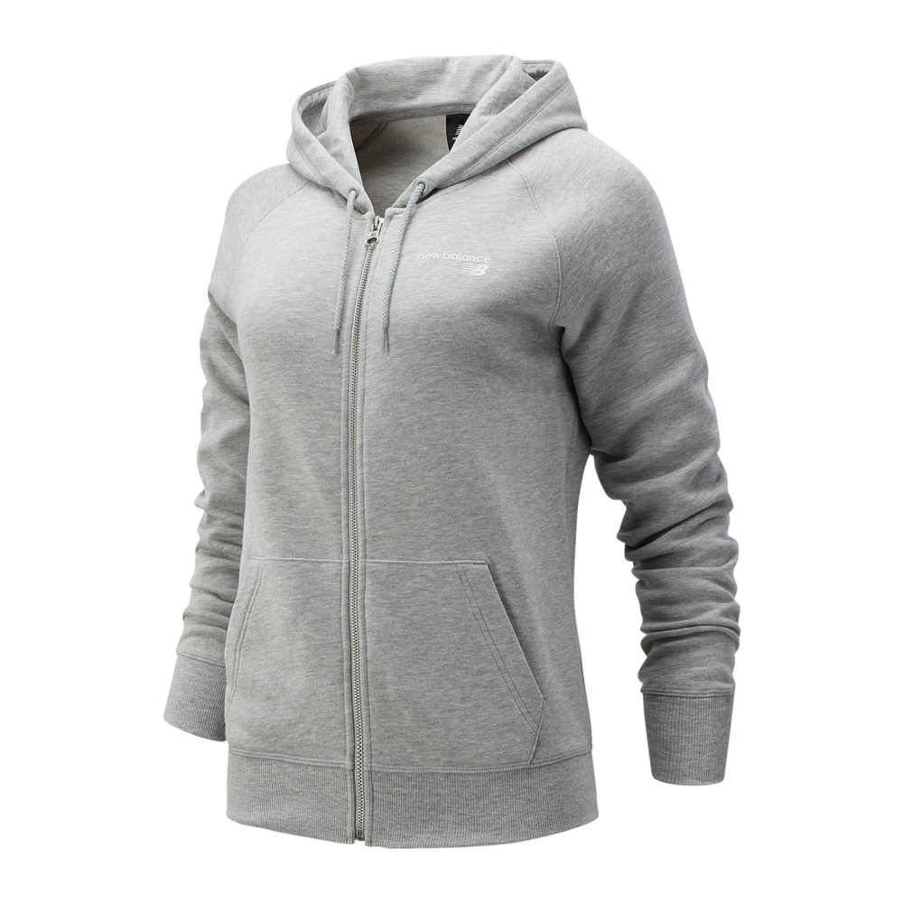 New Balance New Balance W NB Classic Core Fleece Fashion Full Zip Damen, grau, Grösse: XS Relaxed Fit Damen, grau, Grösse: XS