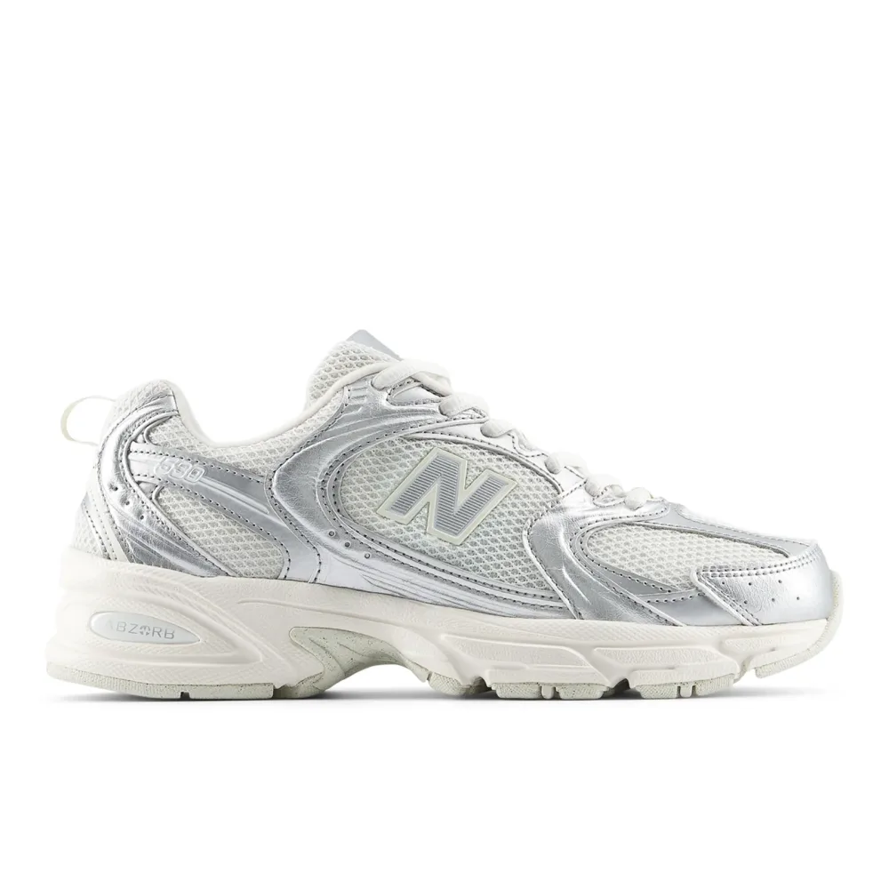 New Balance U 530 Metallic Fashion Freizeitschuhe / Sneaker unisex, grau, Grösse: 43