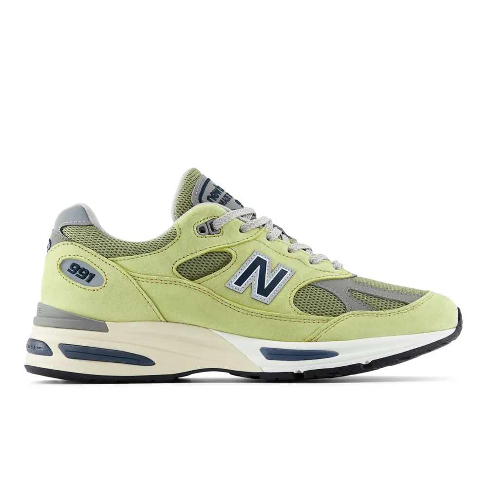New Balance 991 v2 Made in UK Summer Brights / Sneaker unisex, grün, Grösse: 36