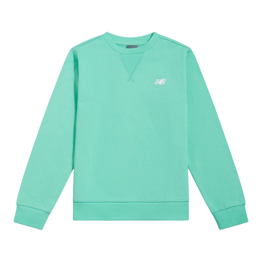 New Balance B New Balance French Terry Small Logo Crew  Jungen, grün, Grösse: 9-10 Years