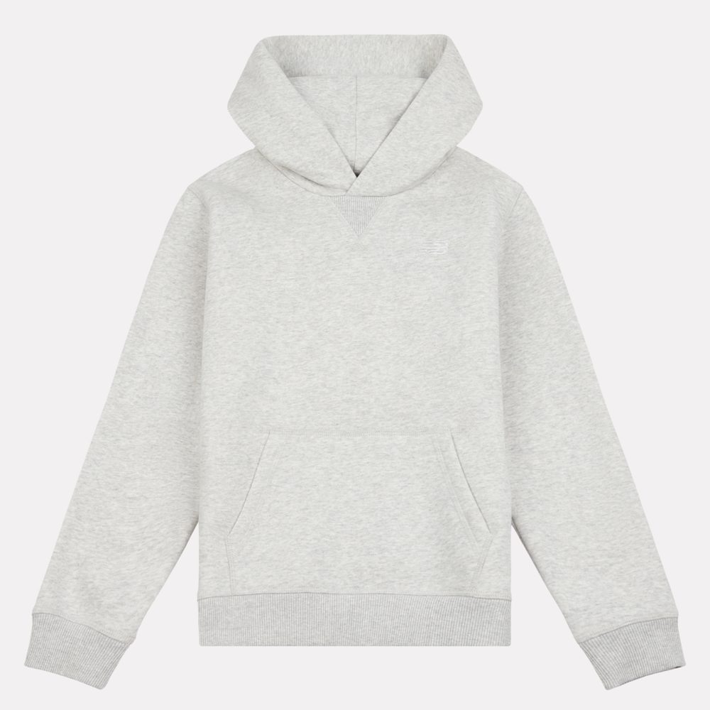 New Balance B New Balance French Terry Small Logo Hoodie  Jungen, grau, Grösse: 9-10 Years