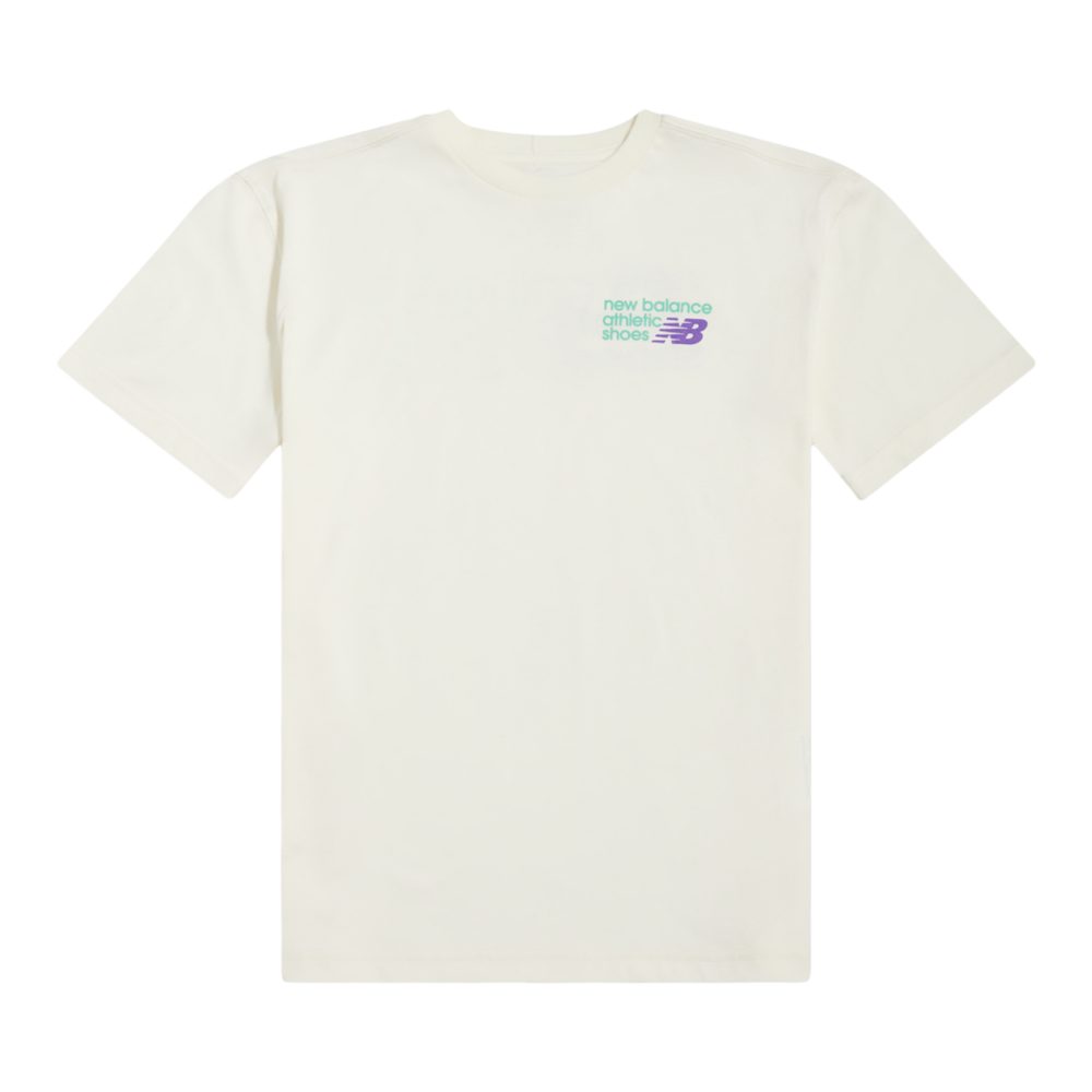 New Balance B NB Athletics Relaxed Premium Graphic Tee  Jungen, weiss, Grösse: 7-8 Years