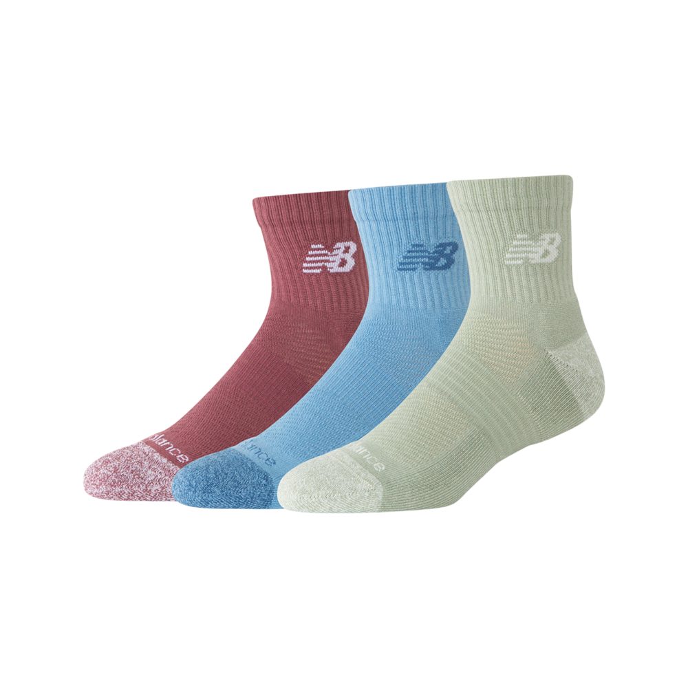 New Balance New Balance Active Quarter Socks 3 Pack unisex, mehrfarbig, Grösse: M  unisex, mehrfarbig, Grösse: M