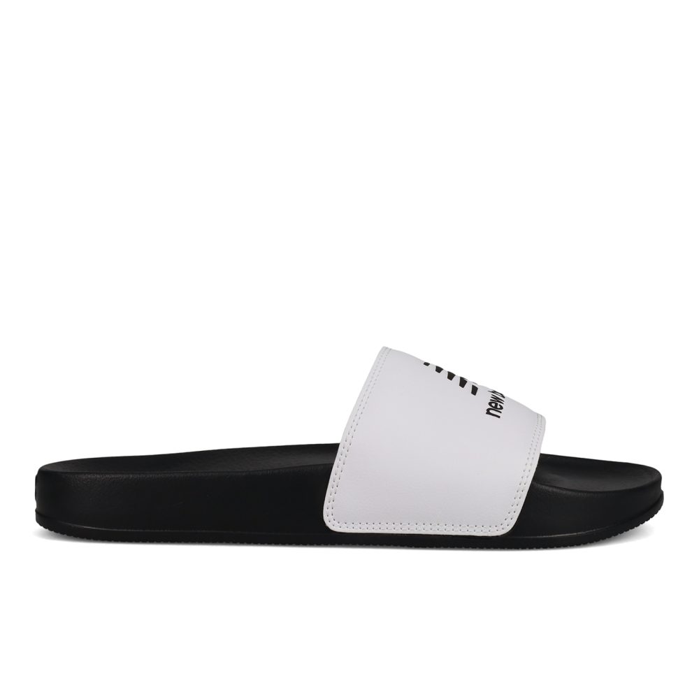 New Balance U 50 Slides Freizeitsandalen unisex, weiss, Grösse: 40