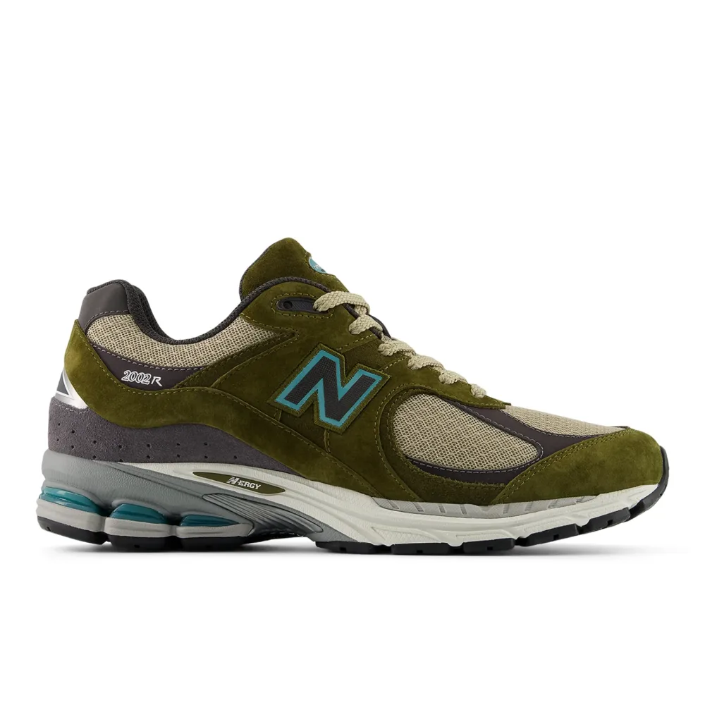 New Balance M 2002R Wood Freizeitschuhe / Sneaker unisex, grün, Grösse: 37