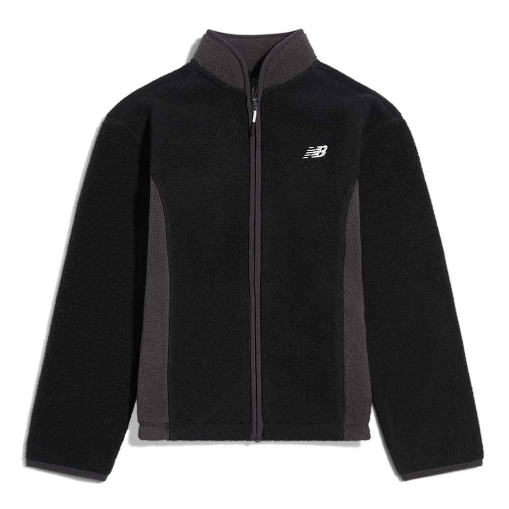 New Balance B Fleece Full Zip Jacket  Jungen, schwarz, Grösse: 9-10 Years