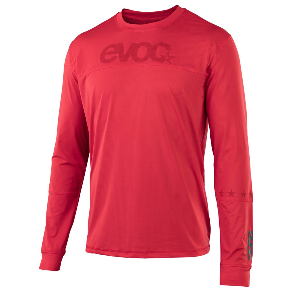 Evoc Long Sleeve Jersey Men rot /  true red, Grösse: L