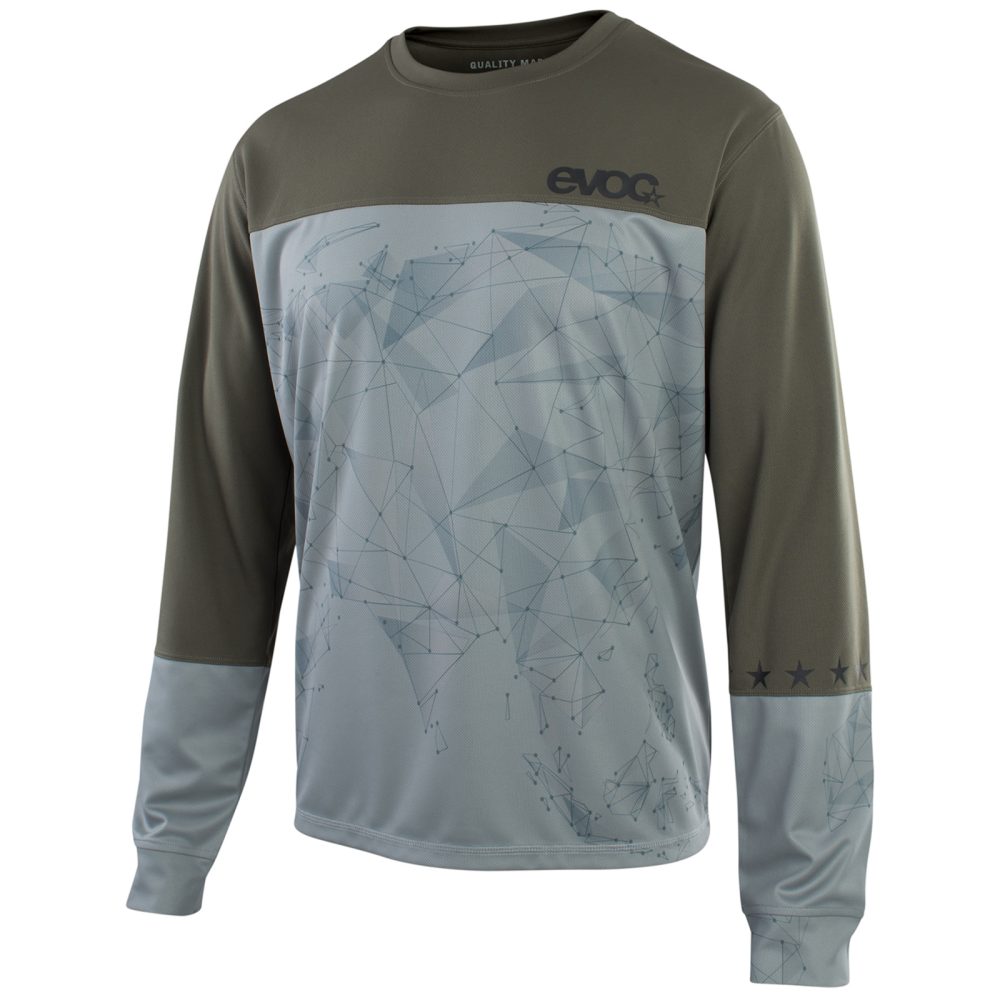 Evoc Long Sleeve Jersey Men Biketrikot für Herren grau /  stone, Grösse: L