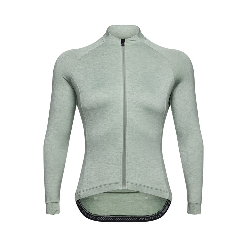 Giro W New Road LS Jersey Damen grün, Grösse XS
