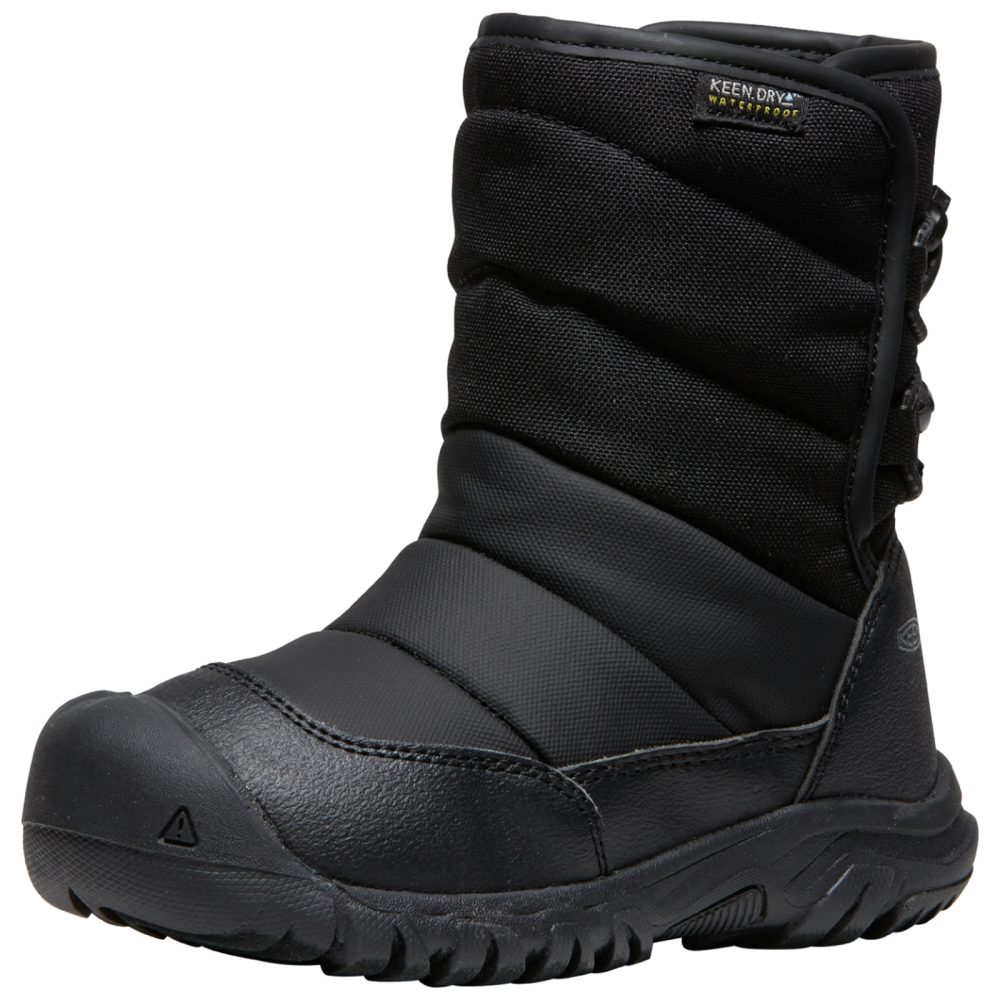 KEEN Kids Y Puffrider WP Winterschuhe, schwarz, Grösse: 35