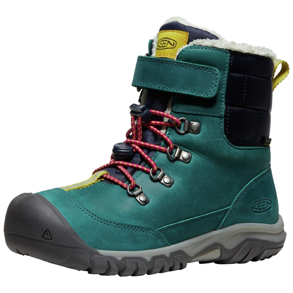 KEEN Kids Y Kanibou WP Winterschuhe, grün, Grösse: 32.5