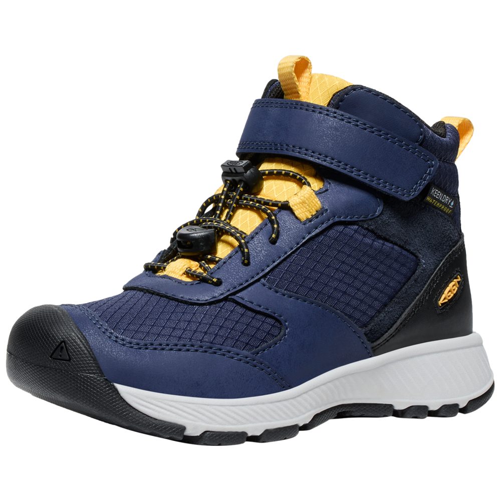 KEEN Kids C Skua Mid WP Multifunktionsschuhe, blau, Grösse: 27.5