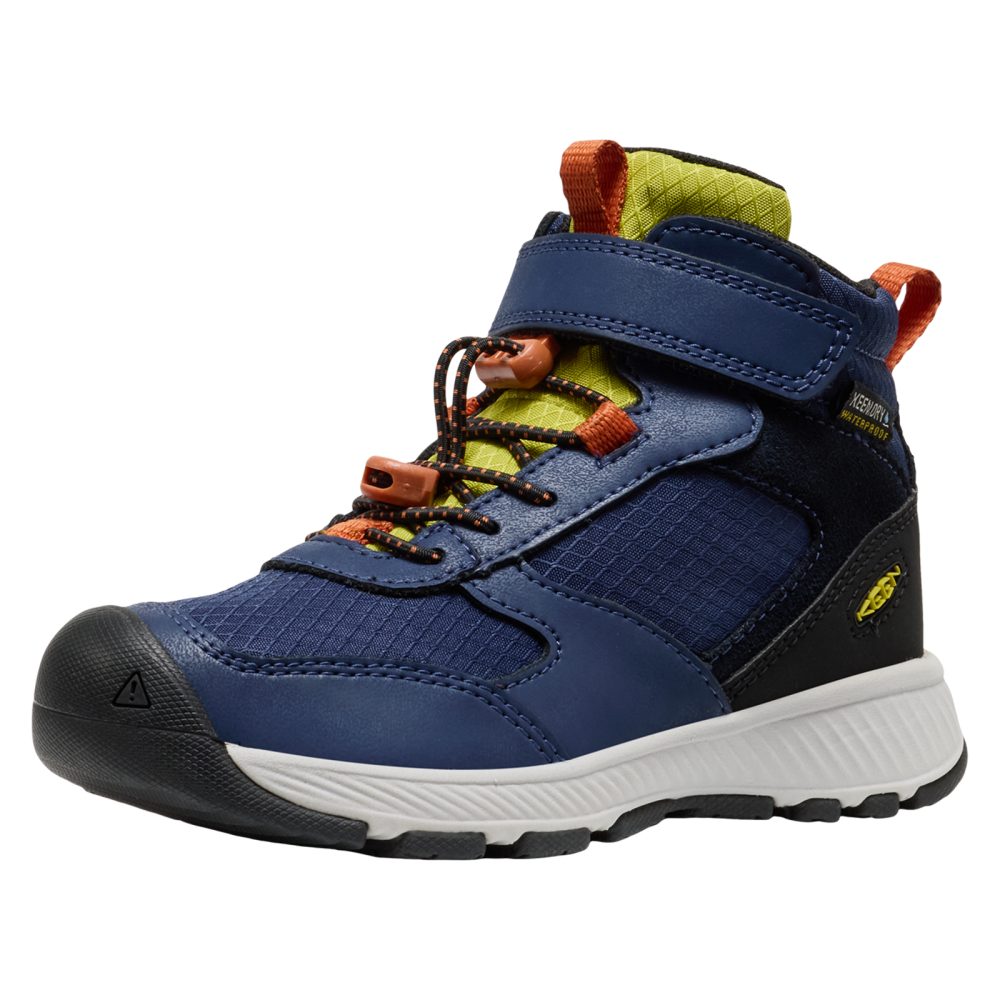 KEEN Kids C Skua Mid WP Multifunktionsschuhe, blau, Grösse: 27.5