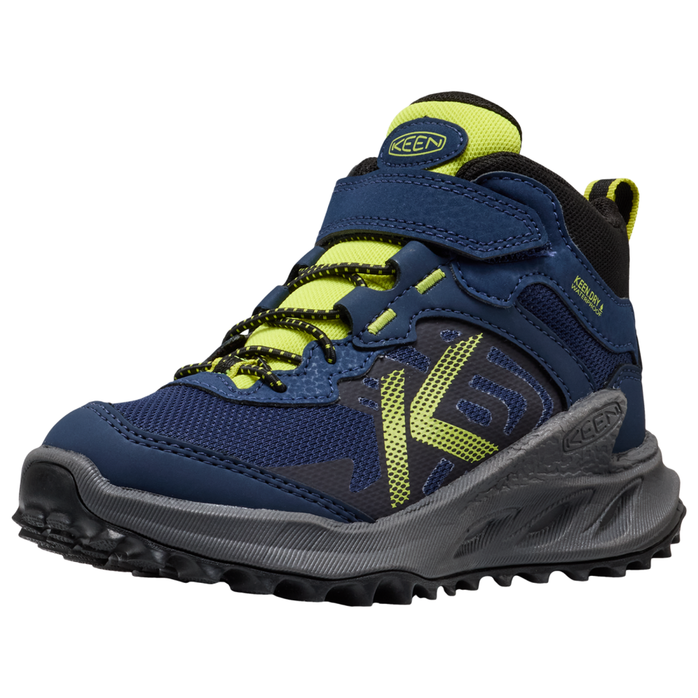 KEEN Kids C Zionic Mid WP Multifunktionsschuhe, blau, Grösse: 25.5