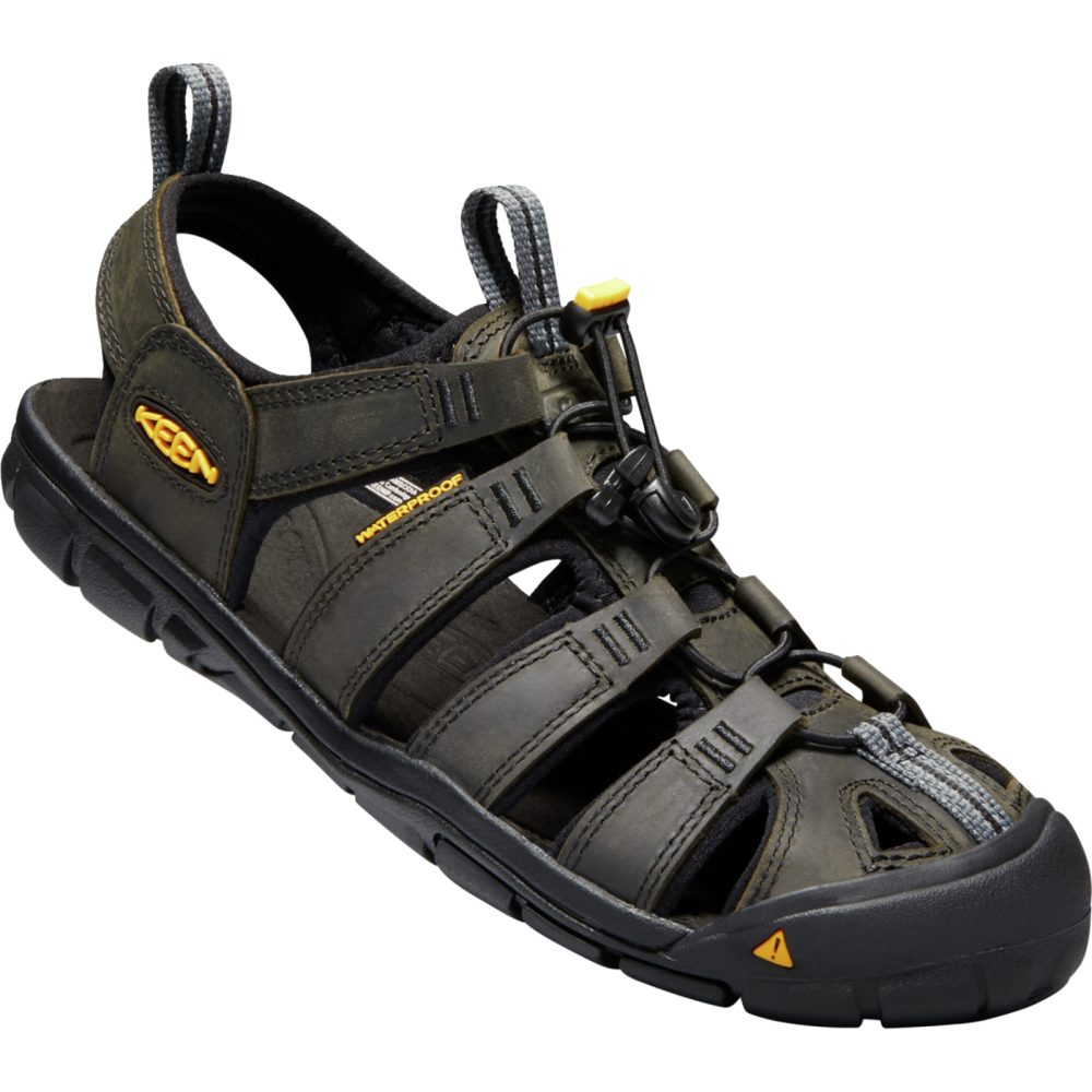 KEEN M Clearwater CNX Leather Trekkingsandalen Herren, braun, Grösse: 40