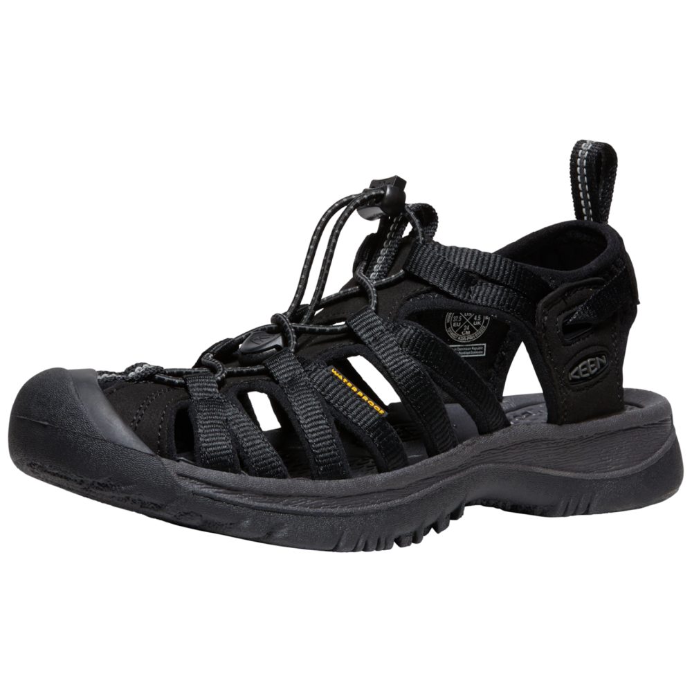KEEN W Whisper Trekkingsandalen Damen, schwarz, Grösse: 35.5