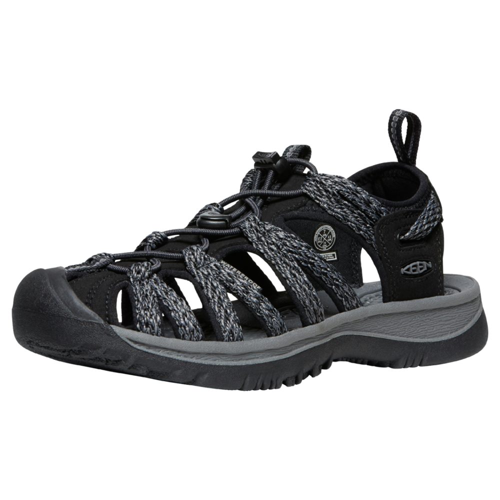 KEEN W Whisper Trekkingsandalen Damen, schwarz, Grösse: 36
