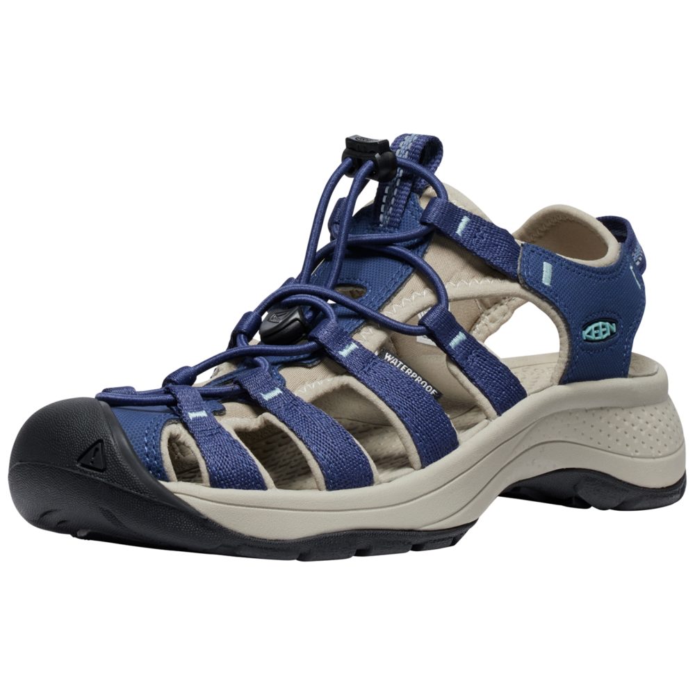 KEEN W Astoria West Sandal Trekkingsandalen Damen, blau, Grösse: 35