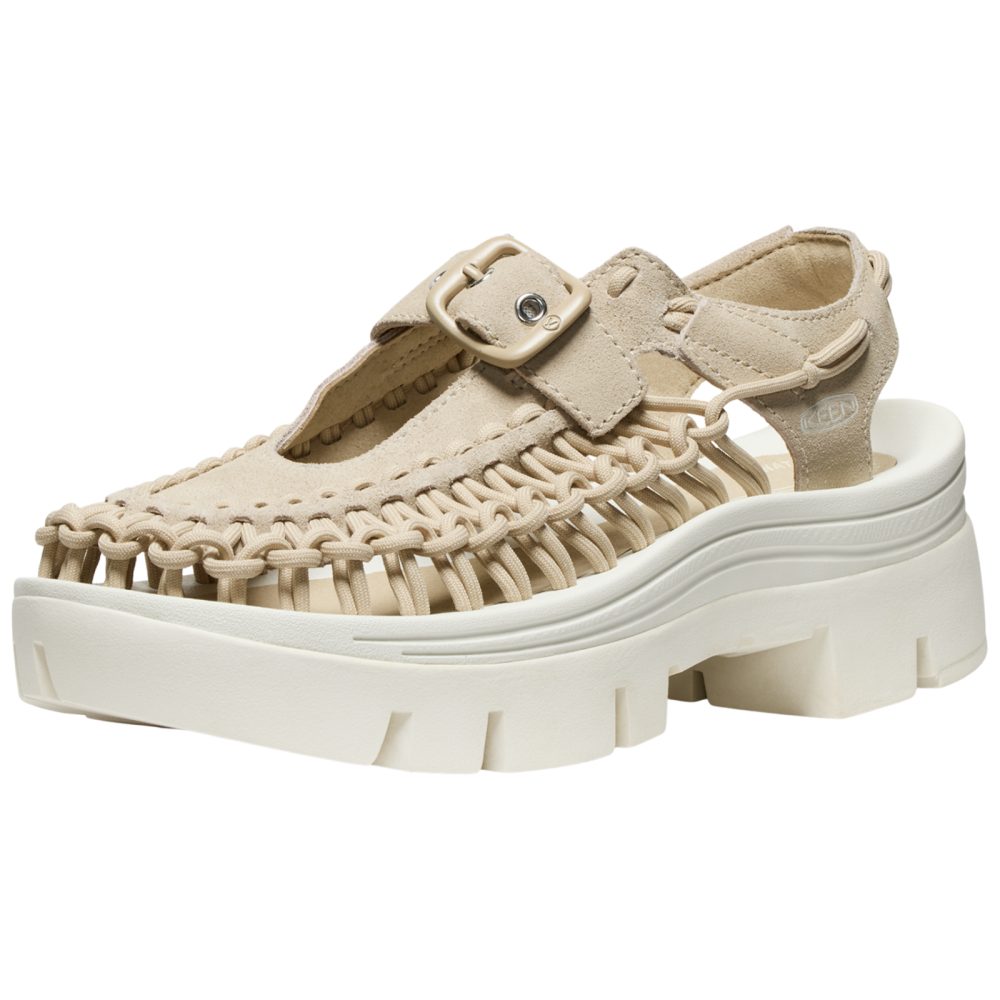 KEEN A Uneek PLT Mary Jane Freizeitsandalen unisex, beige, Grösse: 39.5