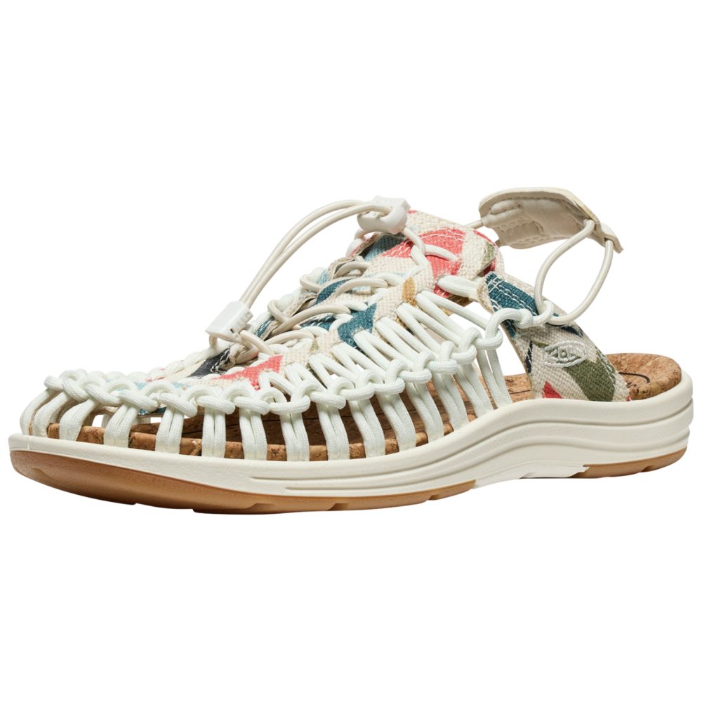 KEEN A Uneek II Convertible Canvas Freizeitsandalen unisex, beige, Grösse: 36
