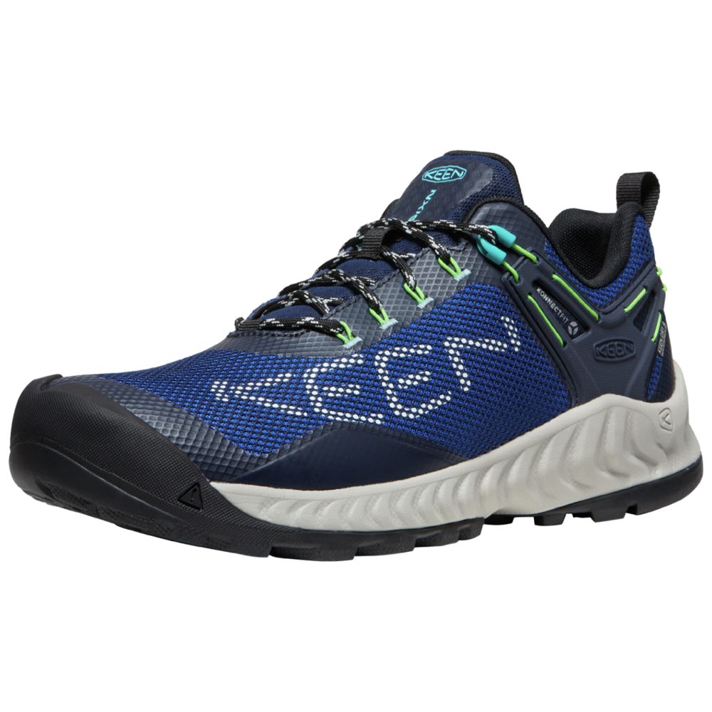 KEEN M Nxis Evo WP Wander-/Trekkingschuhe tief Herren, blau, Grösse: 43