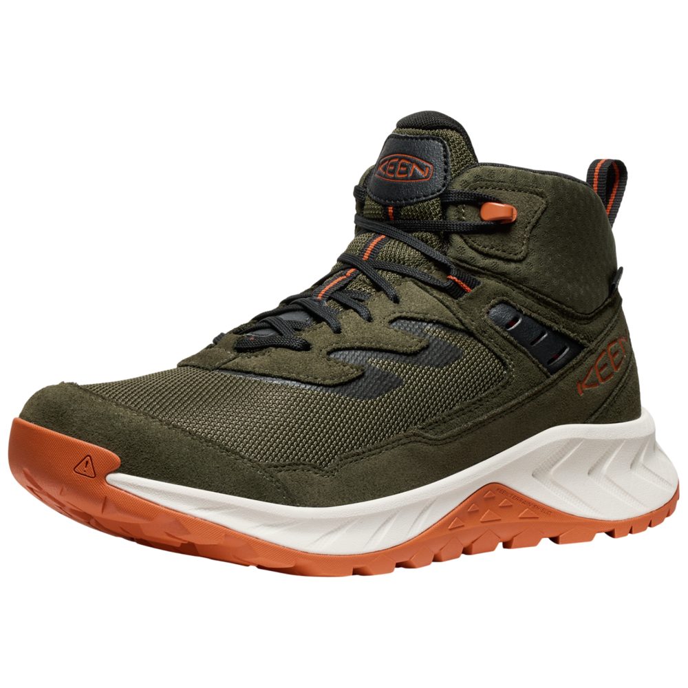 KEEN M Hightrail Mid WP Wander-/Trekkingschuhe halbhoch Herren, grün, Grösse: 40.5