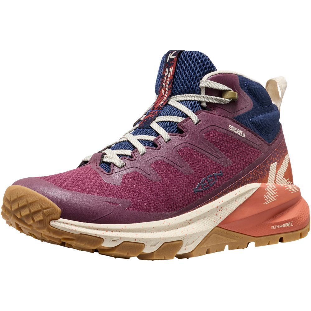 KEEN W Targhee Apex Mid WP Wander-/Trekkingschuhe halbhoch Damen, rot, Grösse: 36