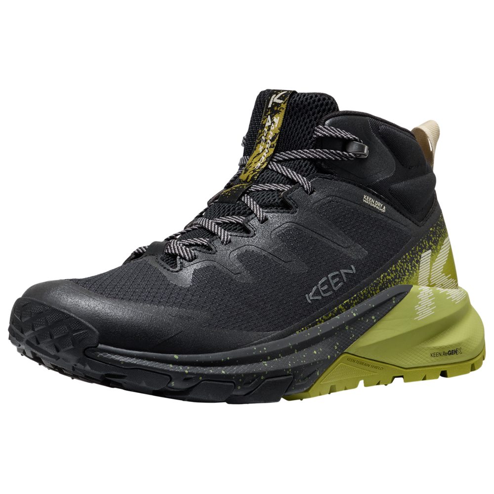 KEEN M Targhee Apex Mid WP Wander-/Trekkingschuhe halbhoch Herren, schwarz, Grösse: 40