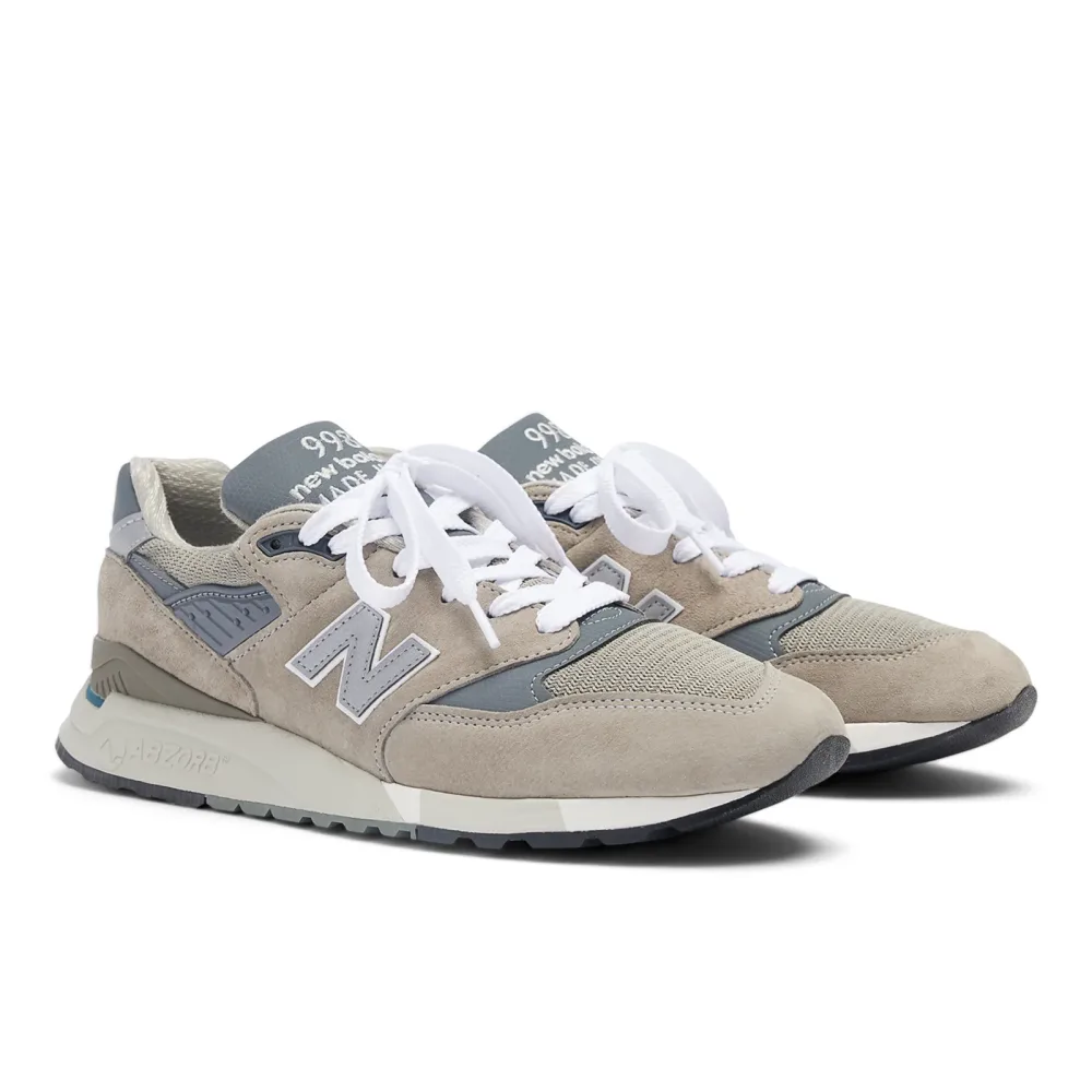 New Balance M Made in USA 998 Core Freizeitschuhe / Sneaker Herren, grau, Grösse: 37