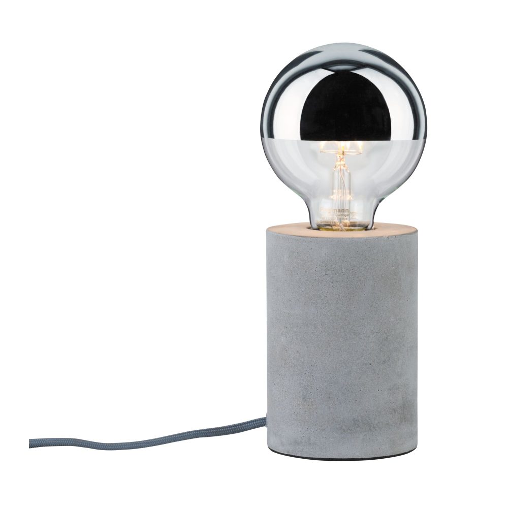 Paulmann Neordic Mik 79621 Tischlampe LED E27 20 W Beton-Grau