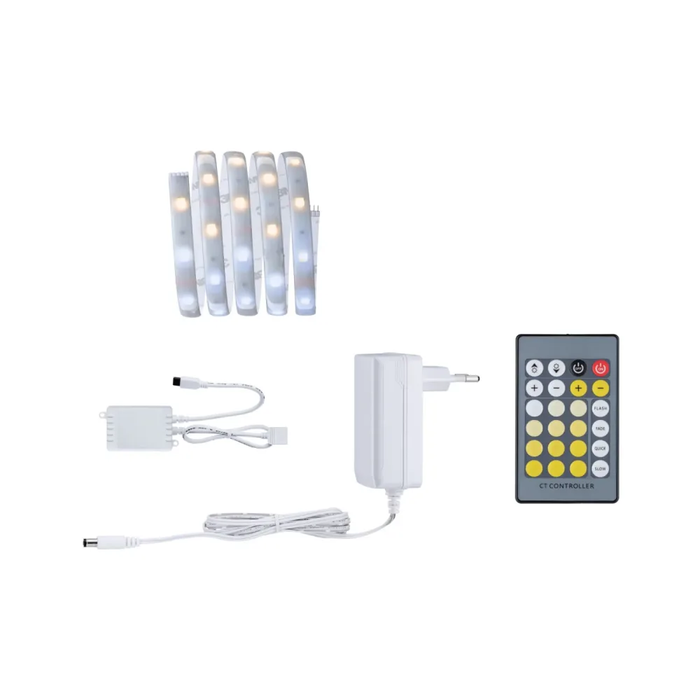 Paulmann 79876 LED-Streifen-Basisset mit Stecker 24 V 1.5 m Warmweiß 1 Set