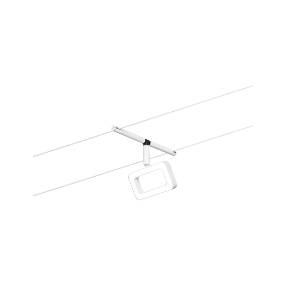 Paulmann WS DC Frame Niedervolt-Seilsystem-Leuchte Weiß (matt), Chrom