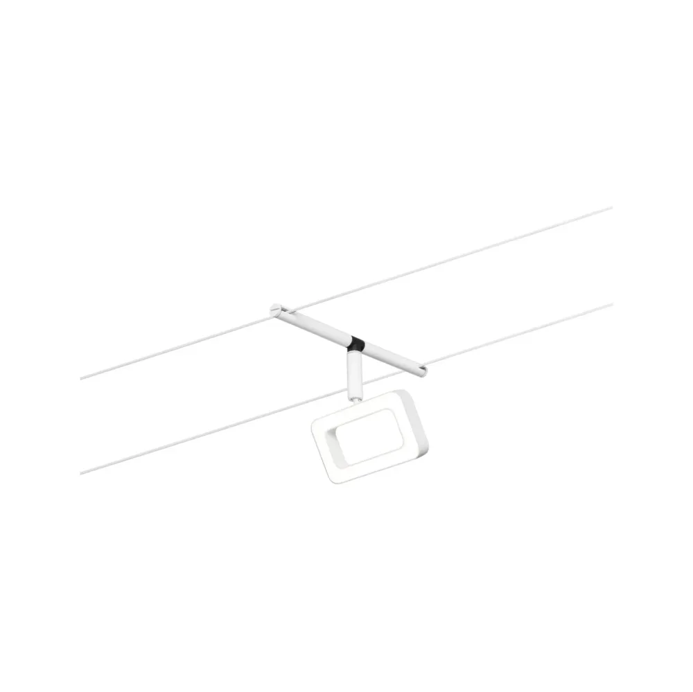 Paulmann WS DC Frame Niedervolt-Seilsystem-Leuchte Weiß (matt), Chrom